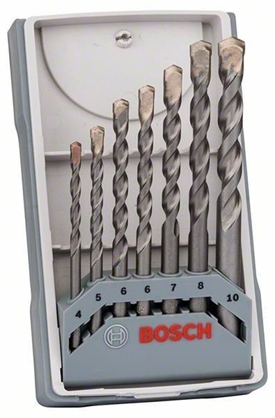 Набор сверл по бетону Bosch CYL-3, 4,5,6,6,7,8,10 мм (2607017082) 