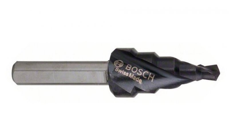 Ступенчатое сверло Bosch HSS-AlTiN, 5 ступ., 4-12 мм, 6 мм (2608588064) 