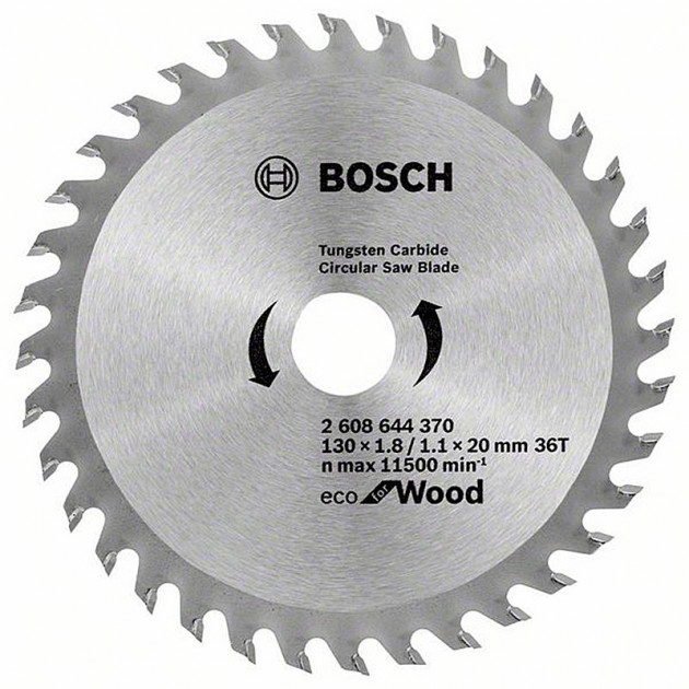 Пильний диск Bosch по дереву ECO WO 130x20/16-36T (2608644370)  фото 1
