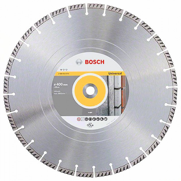 Діамантовий диск Bosch Standard for Universal, 400x20x3,2x10 мм (2608615072)  фото 1