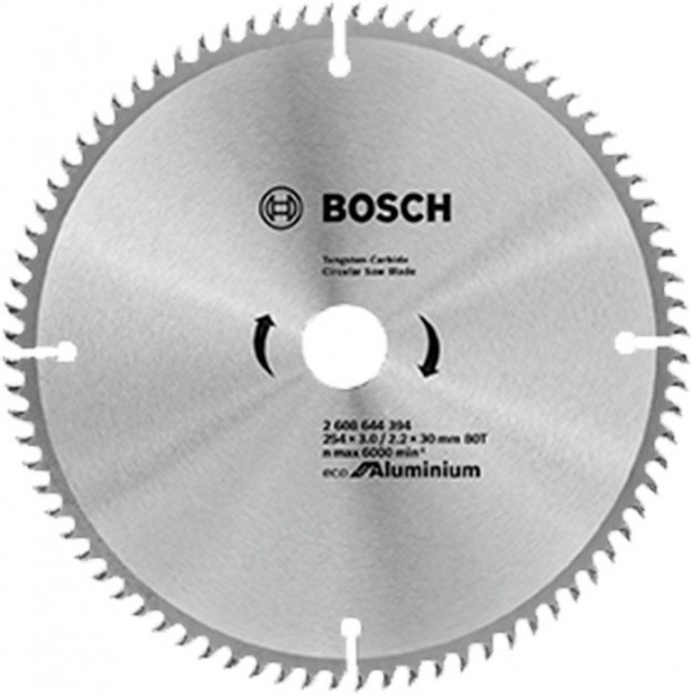 Пильний диск Bosch Eco for Aluminium 254x3x30-80T (2608644394) 