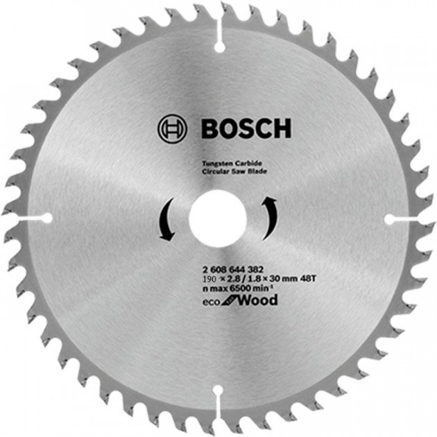 Пильний диск Bosch Eco for Wood 190x2,2x20-48T (2608644378) 