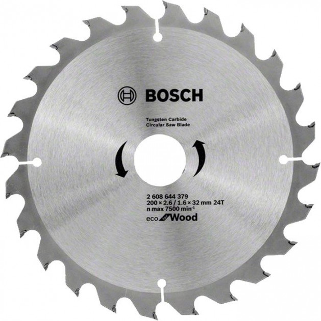 Пильний диск Bosch Eco for Wood 200x2,6x32-24T (2608644379) 