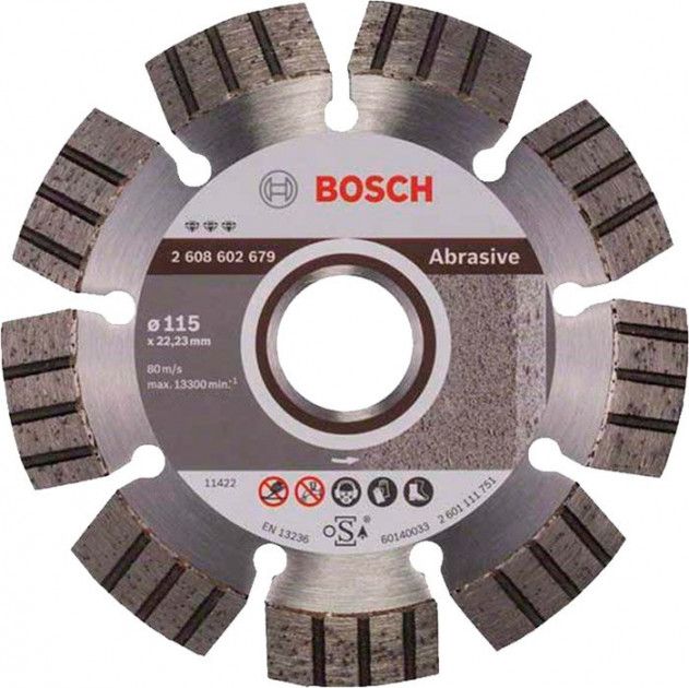 Діамантове коло Bosch Best for Abrasive, 115×22,23×2,2 мм (2608602679) 
