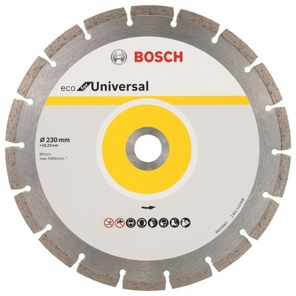 Діамантове коло Bosch ECO Universal 230×22,23 мм, 10 шт (2608615044) 