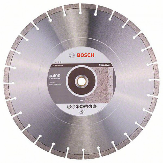 Діамантовий диск Bosch Standard for Abrasive, 400x20/25,40x3,2x10 мм (2608602622) 