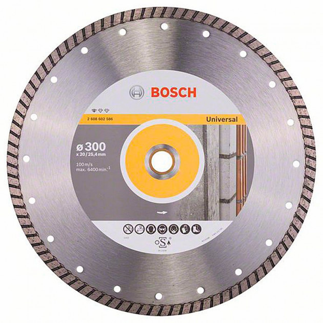 Діамантовий диск Bosch Standard for Universal, 300x20/25,4x3x10 мм (2608602586)  фото 2