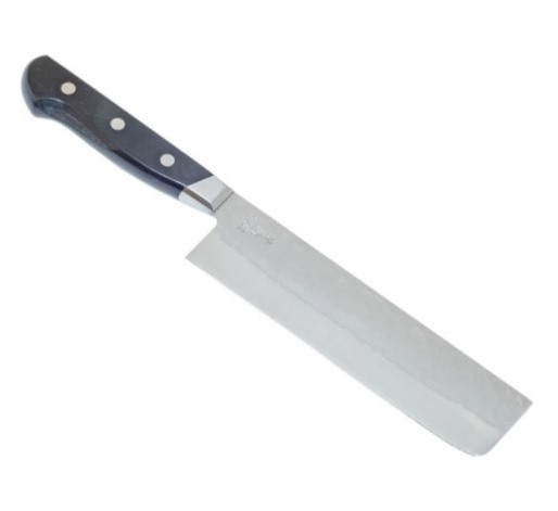 Нож кухонный Nakiri 165 мм лезвие (для овощей и зелени), AOGAMI #2 ламинированная SUS 410, HONMAMON (4573200700538) 