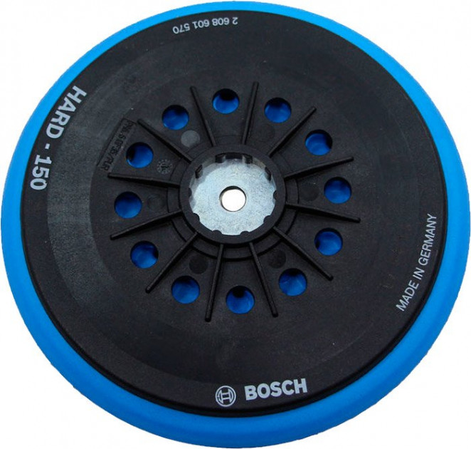 Шліфтарілка універсальна Bosch жорстка, 150 мм (2608601570) 