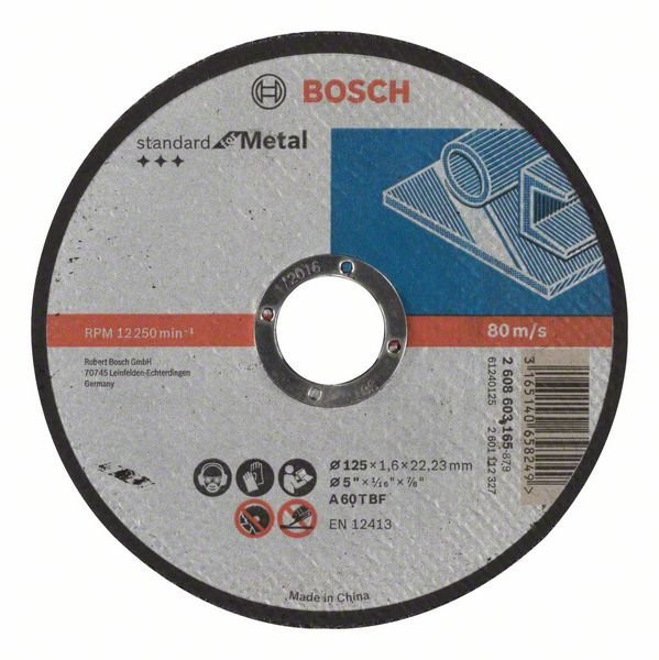 Круг отрезной Bosch Standard for Metal 125 х 1,6 мм (2608603165)