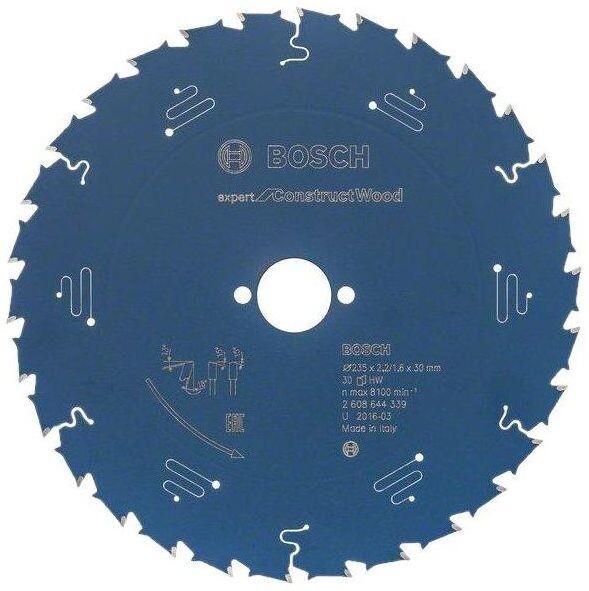 Пильний диск Bosch Expert for Construct Wood 235x30x2.2/1.6x30 T (2608644339) 