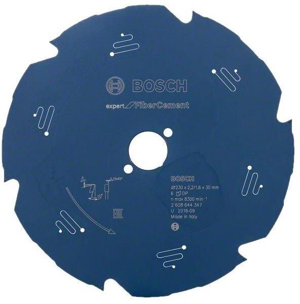 Пильний диск Bosch Expert for Fiber Cement 230x30x2.2/1.6x6 T (2608644347)  фото 1