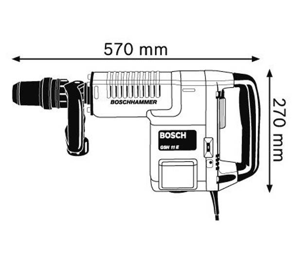 Відбійний молоток Bosch GSH 11 E (0611316708) фото 3