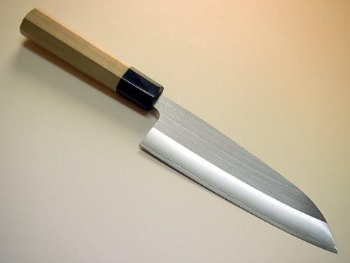 Нож кухонный Santoku 165 мм лезвие, 64HRC, HSS R2 ламинат SUS410, HONMAMON (4582243655668) 