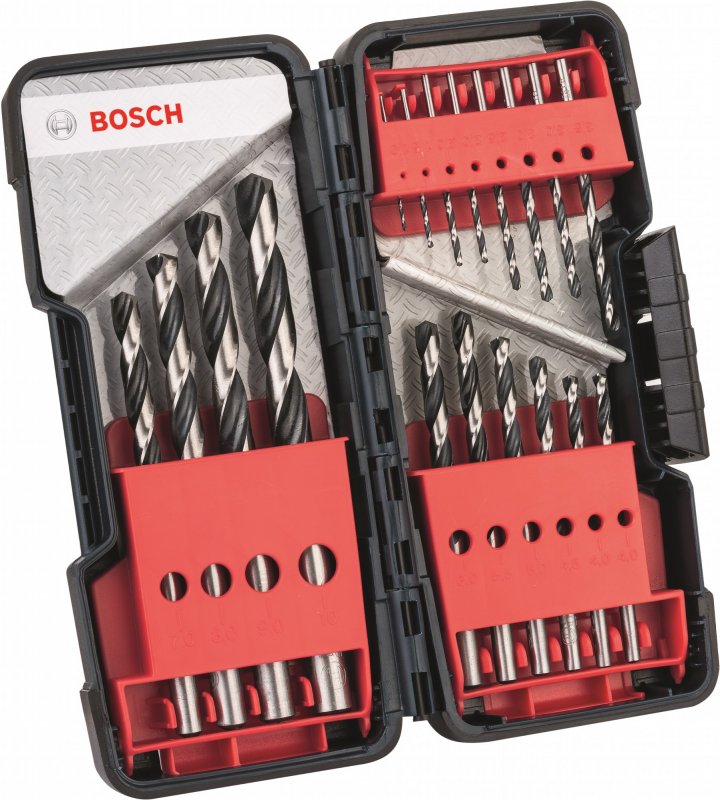 Набор сверл Bosch HSS PointTeQ 18 шт ToughBox D1-10 (2608577350) 