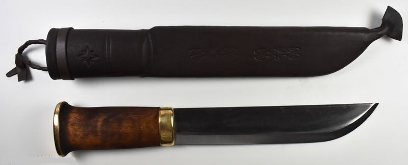 Нож Erapuu Lapland Leuku Dark Brown 210, 80CrV2 (14577) 