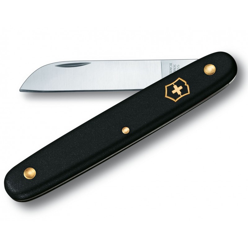 Нож для сада Victorinox Floral Knife, 100мм/1функ/черн мат(блистер) (Vx39050.3B1) 