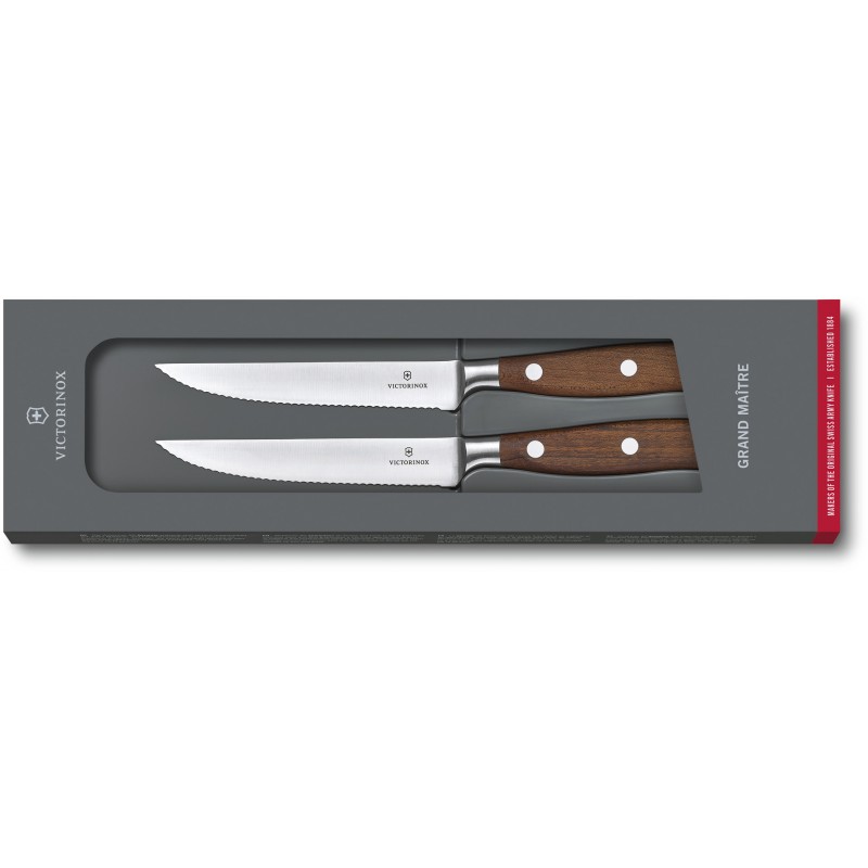 Набор кухонных ножей Victorinox Grand Maitre Wood Steak Set, 2 предмета (Vx77240.2W) 